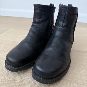 Florsheim Trektion Waterproof Black Leather Side Zip Boots 18608-001 Mens Sz 11W